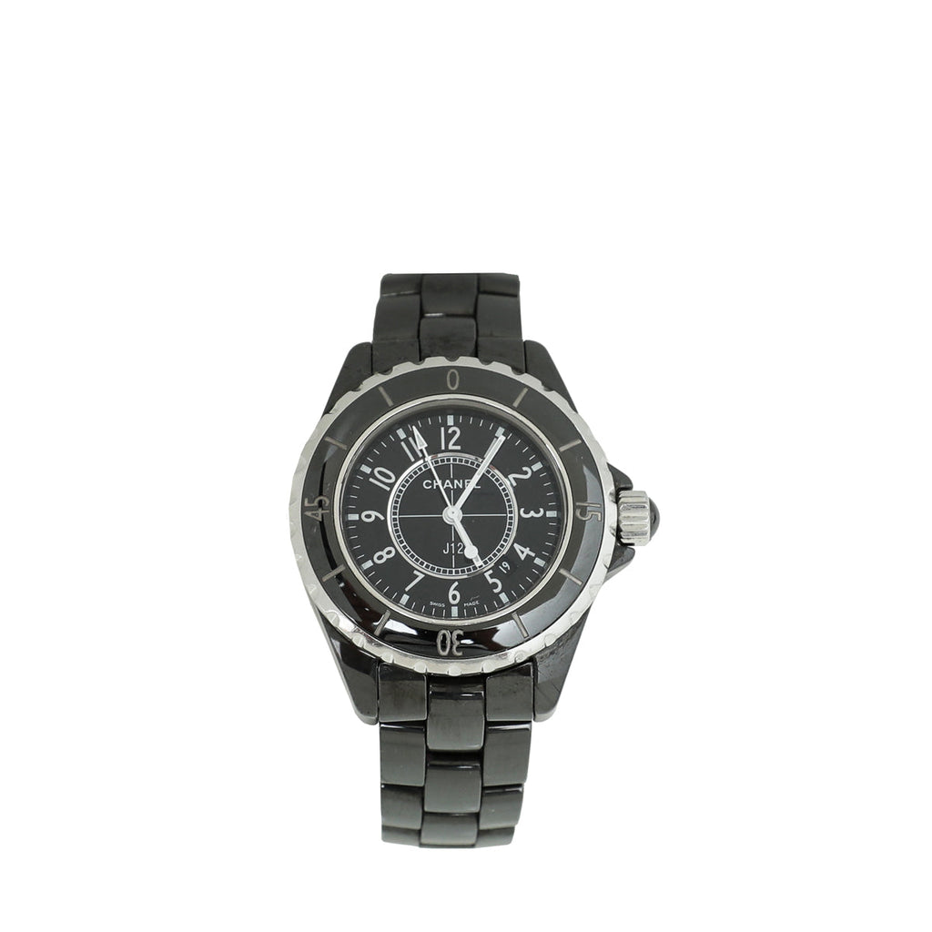 Chanel ST.ST Black Ceramic J12 34mm Quartz Watch