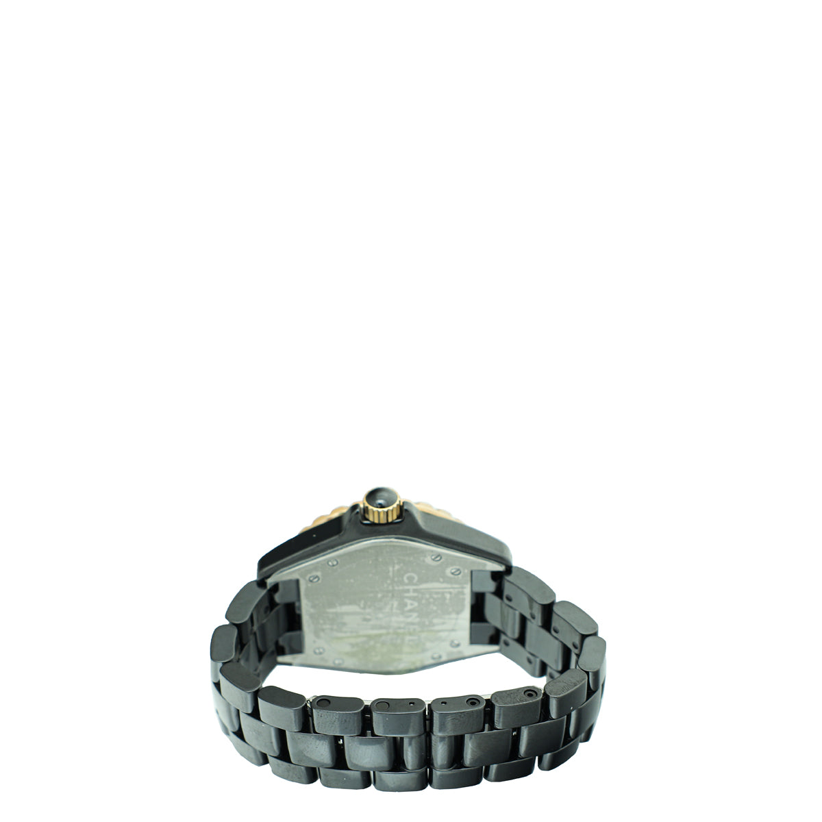 Chanel Black/Yellow Gold J12 Ceramic 38mm Quartz Watch