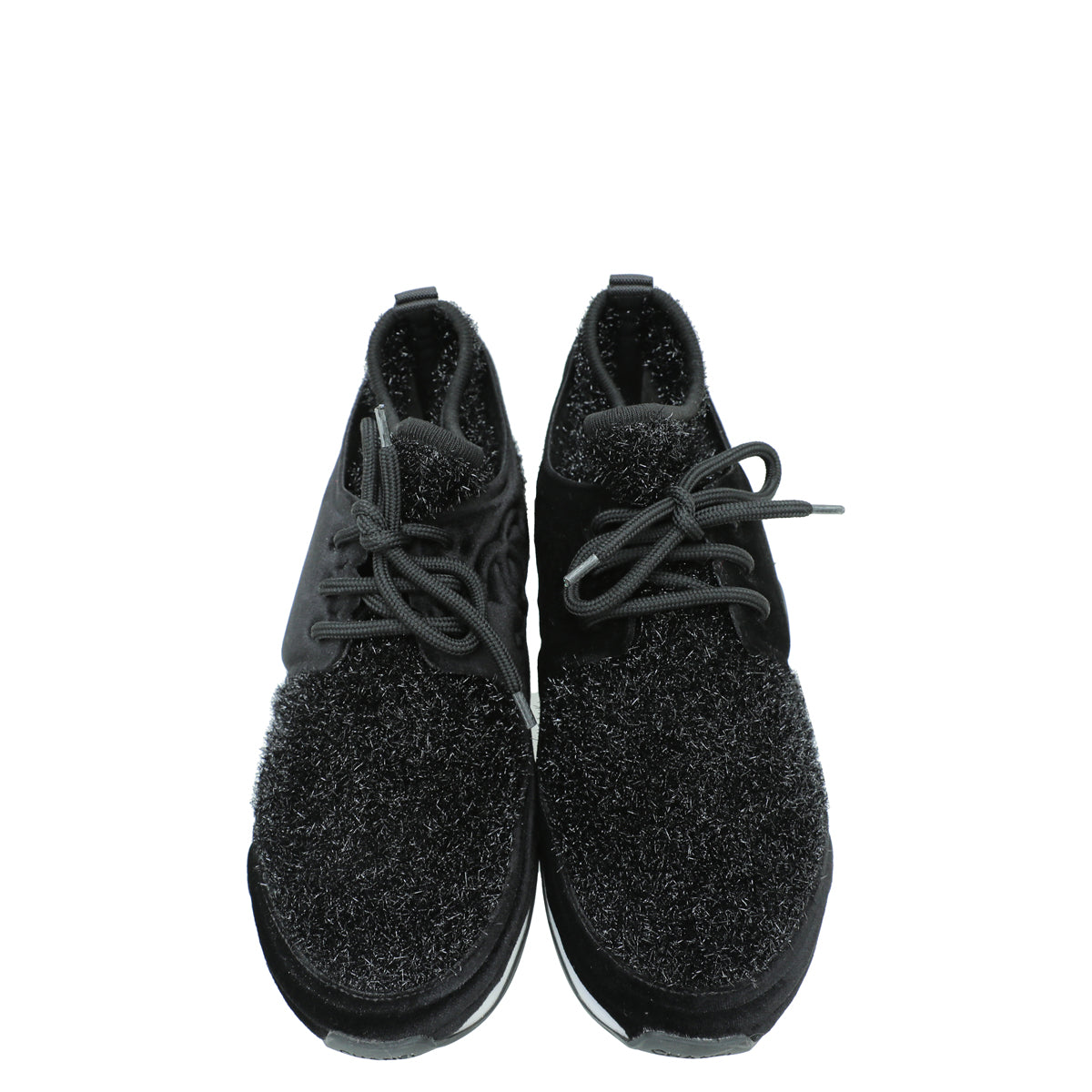 Chanel Black Knit Sock Sparkle Weekend Trainer Sneaker 40
