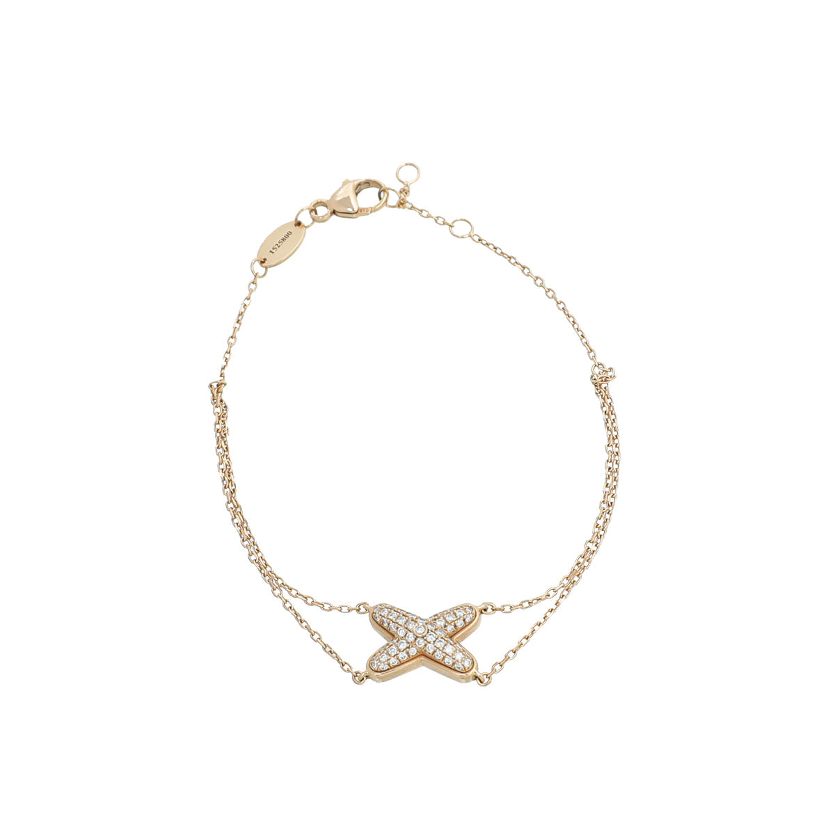 Chaumet 18K Rose Gold Diamond Jeux De Liens Bracelet