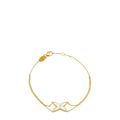 Chaumet 18K Rose Gold MOP 1 Diamond Jeux De Liens Bracelet