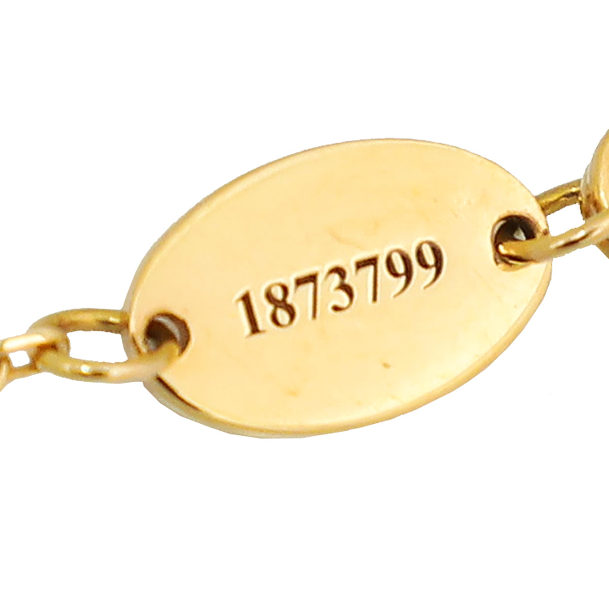 Chaumet 18K Rose Gold MOP 1 Diamond Jeux De Liens Bracelet