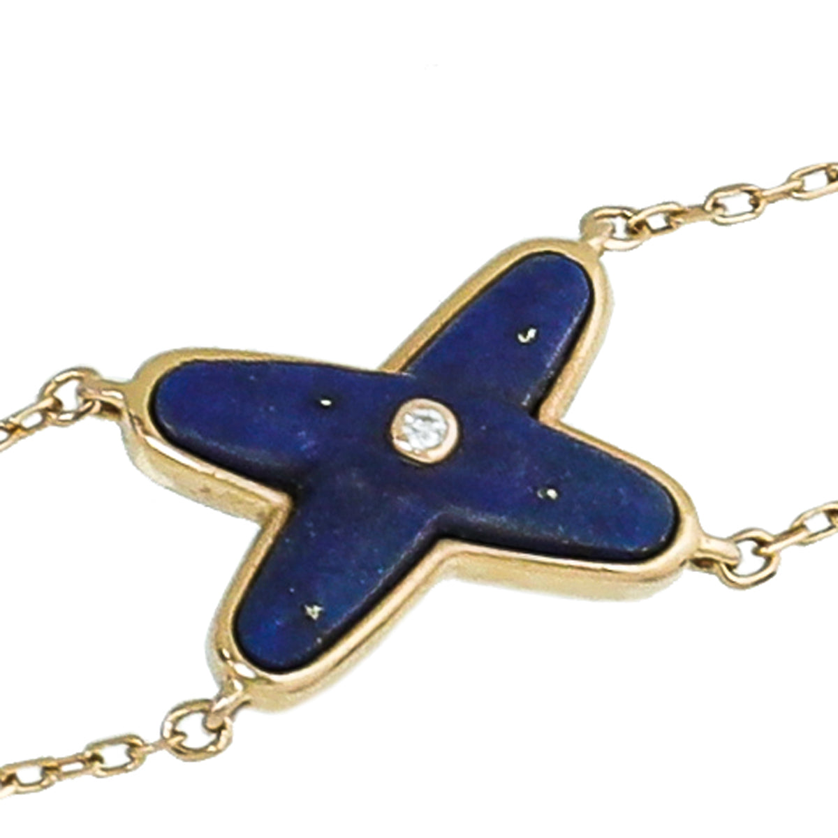 Chaumet 18K Pink Gold Lapis Lazuli Diamond Jeux De Liens Bracelet