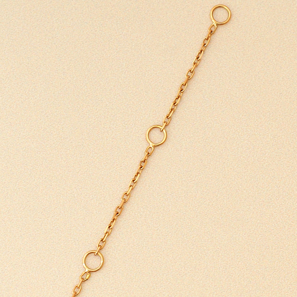 Chaumet 18K Rose Gold Jeux de Liens Pink Lacquer Diamond pendant Necklace
