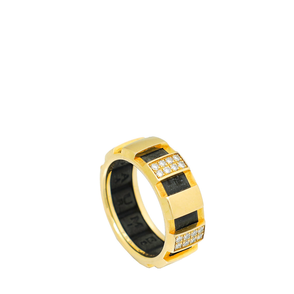 Chaumet 18K Yellow Gold Diamond Class One Ring 50