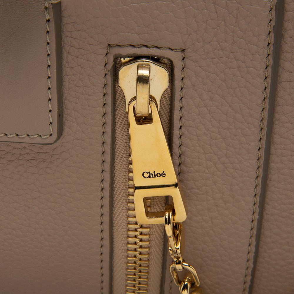 Chloe Calfskin Cate Medium Satchel (SHF-12219)