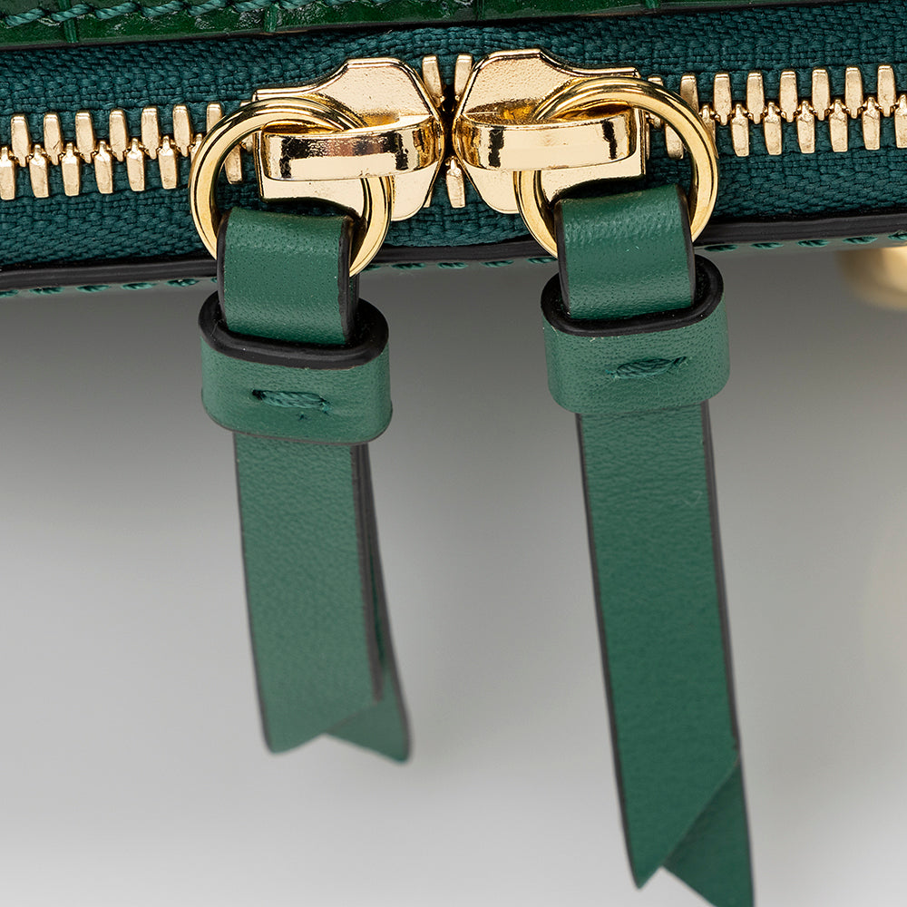 Chloe Calfskin Crocodile Embossed Mini C Vanity Bag (SHF-20712)
