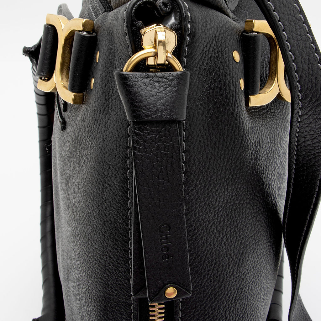 Chloe Calfskin Marcie Medium Satchel (SHF-sGHNMx)