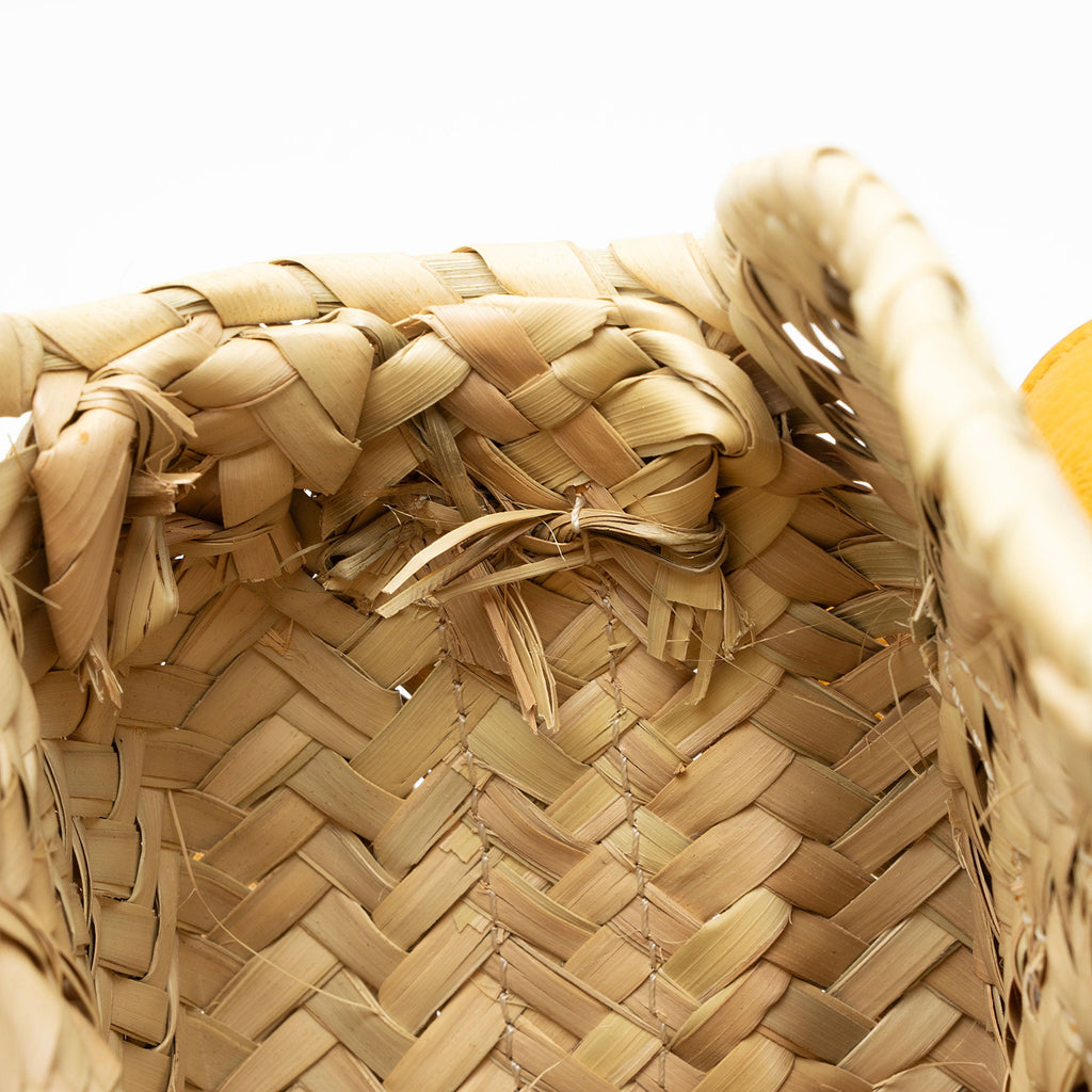 Chloe Calfskin Raffia Marcie Medium Crossbody
