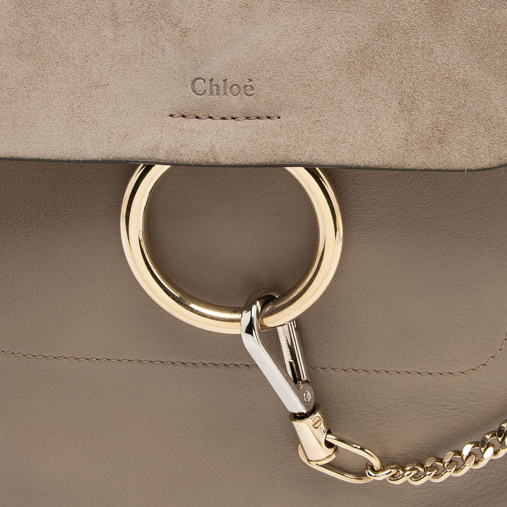 Chloe Calfskin Suede Faye Medium Backpack (SHF-BH2EAY)