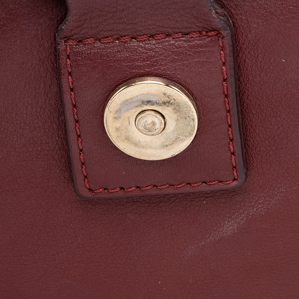 Chloe Calfskin Suede Faye Medium Shoulder Bag (SHF-19058)
