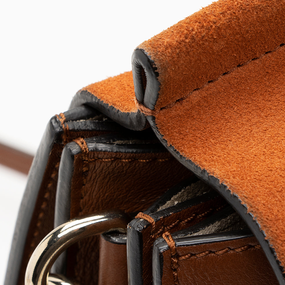 Chloe Calfskin Suede Faye Medium Shoulder Bag (SHF-19065)