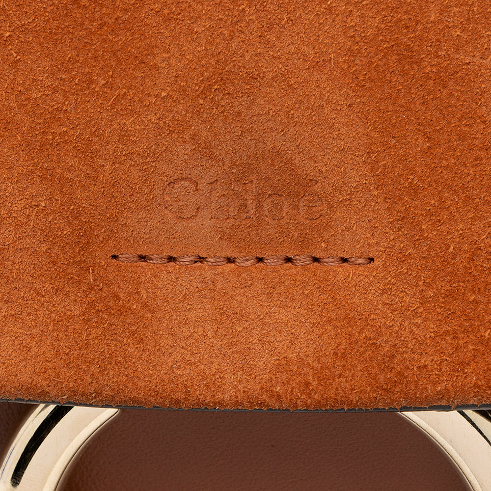 Chloe Calfskin Suede Faye Medium Shoulder Bag (SHF-19065)