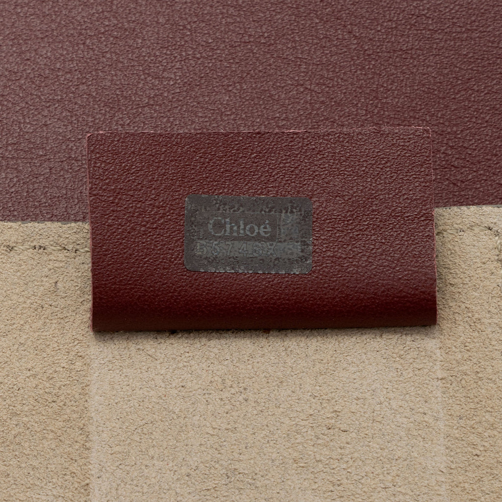 Chloe Calfskin Suede Faye Medium Shoulder Bag (SHF-Vx8bCr)