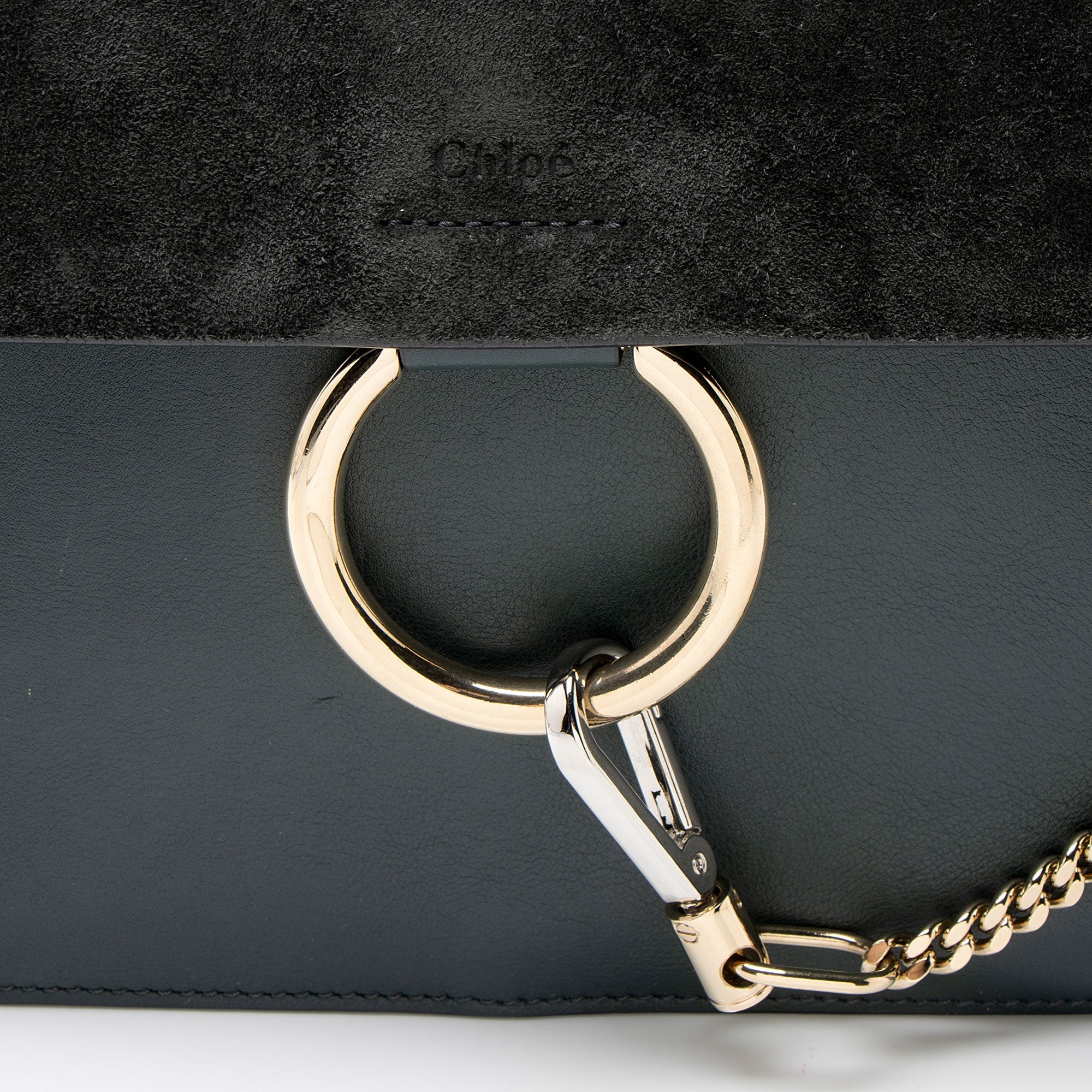 Chloe Calfskin Suede Faye Medium Shoulder Bag