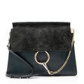 Chloe Calfskin Suede Faye Medium Shoulder Bag