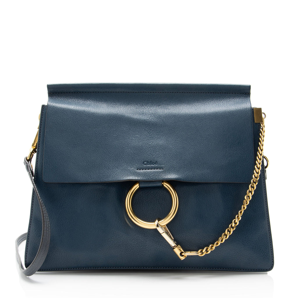 Chloe Calfskin Suede Faye Medium Shoulder Bag