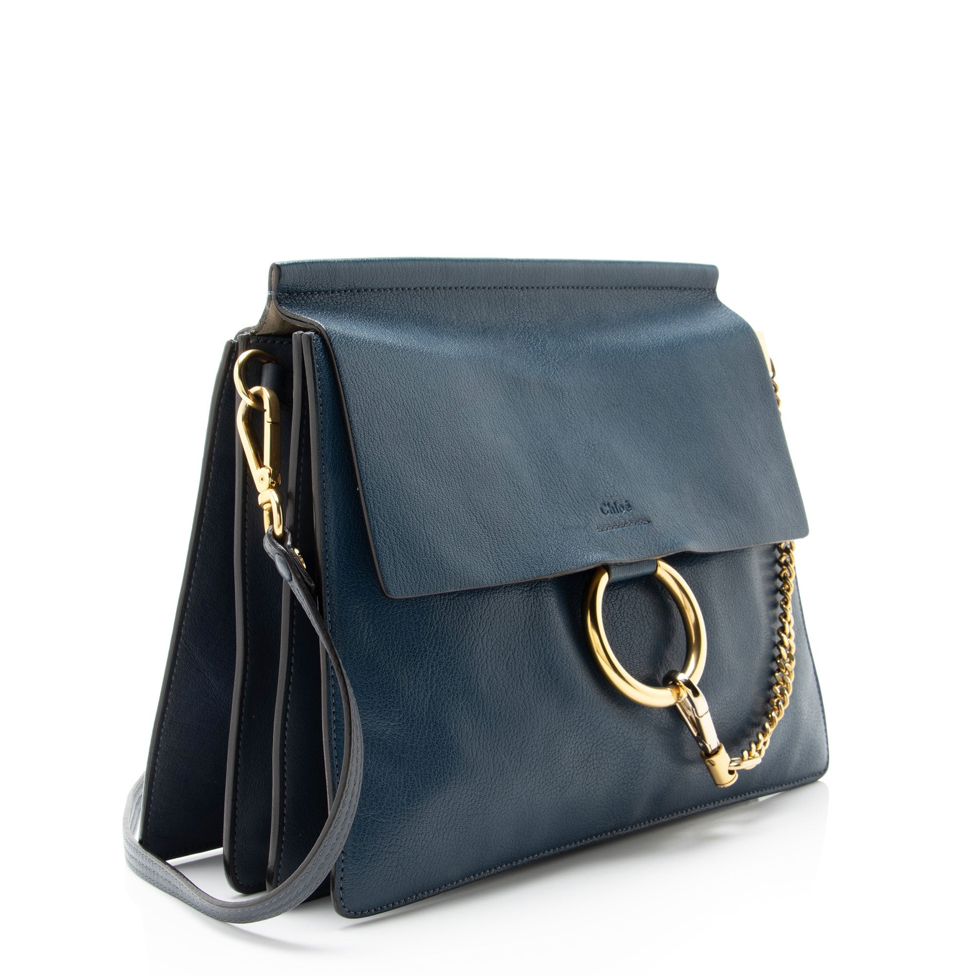 Chloe Calfskin Suede Faye Medium Shoulder Bag