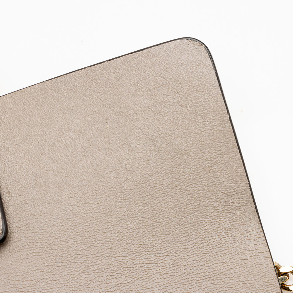 Chloe Calfskin Suede Faye Mini Shoulder Bag (SHF-21629)