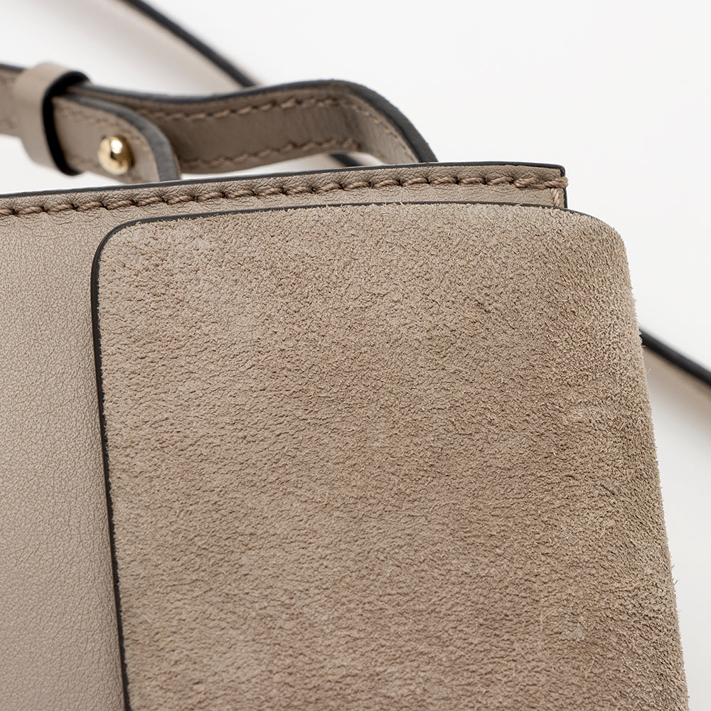 Chloe Calfskin Suede Faye Mini Shoulder Bag (SHF-21629)