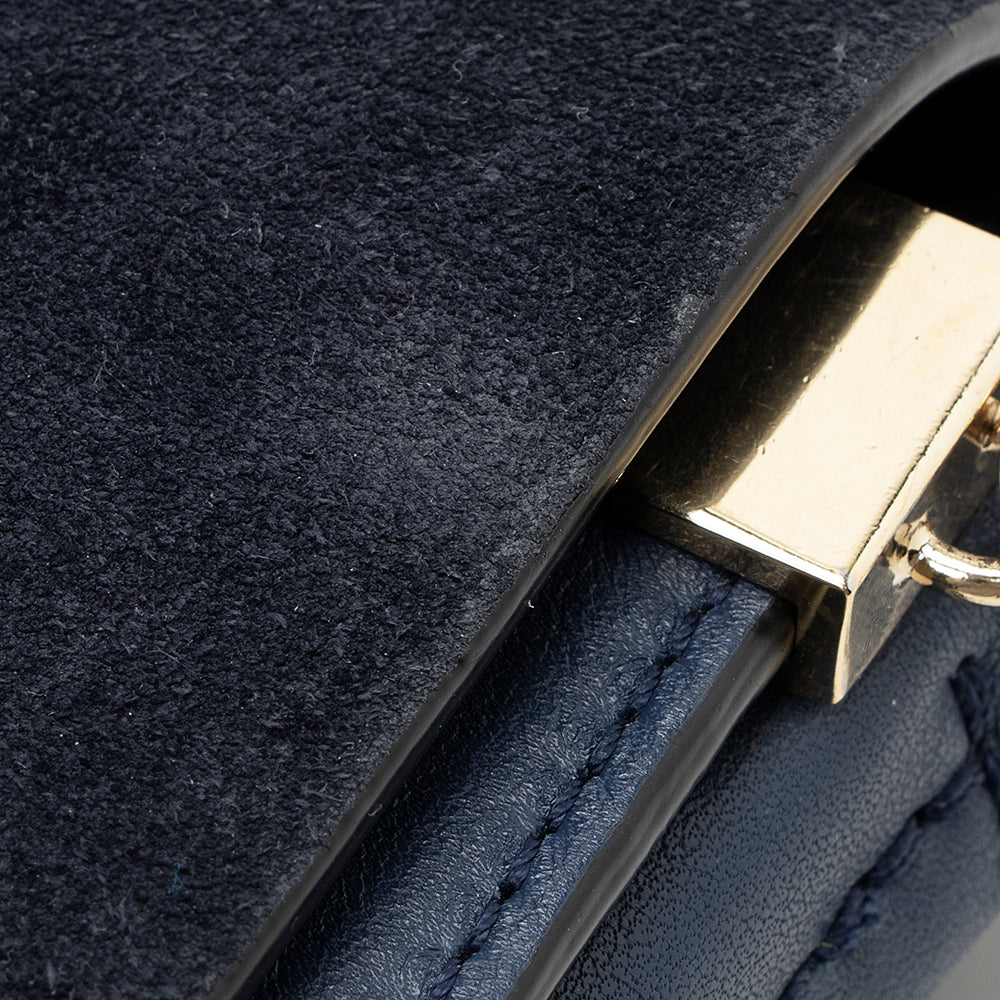 Chloe Calfskin Suede Faye Small Shoulder Bag - FINAL SALE (SHF-20135)