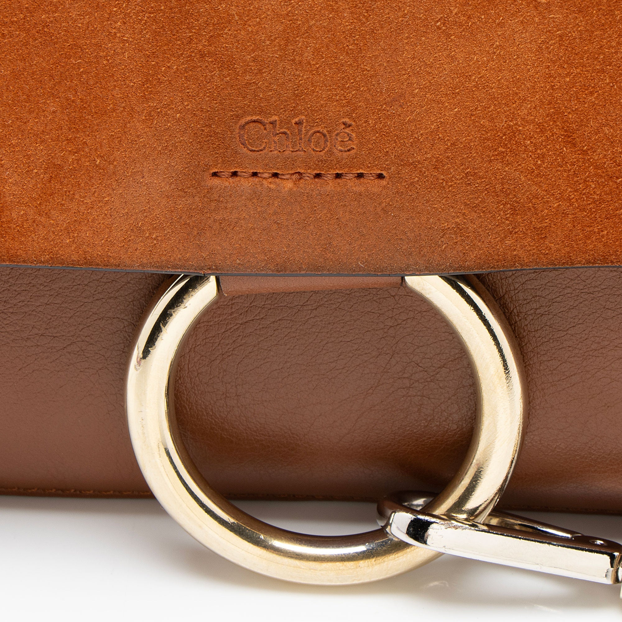 Chloe Calfskin Suede Faye Small Shoulder Bag