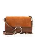 Chloe Calfskin Suede Faye Small Shoulder Bag
