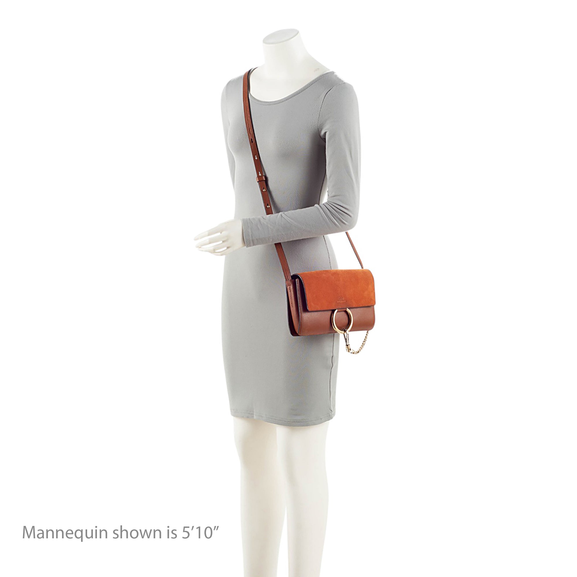 Chloe Calfskin Suede Faye Small Shoulder Bag