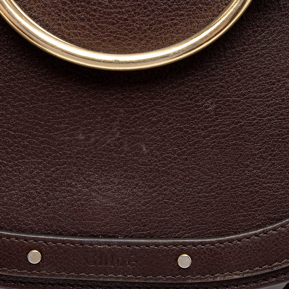 Chloe Calfskin Suede Nile Medium Bracelet Bag (SHF-15623)