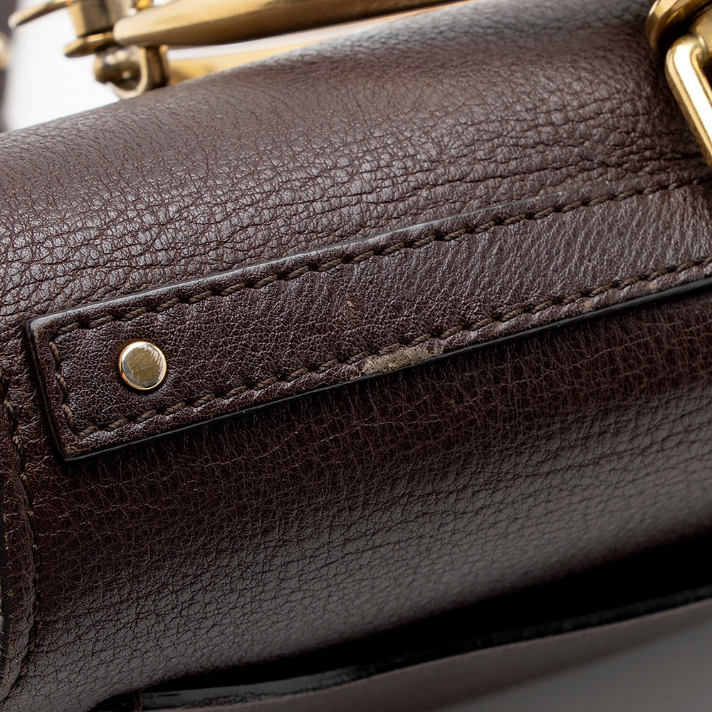 Chloe Calfskin Suede Nile Medium Bracelet Bag (SHF-15623)