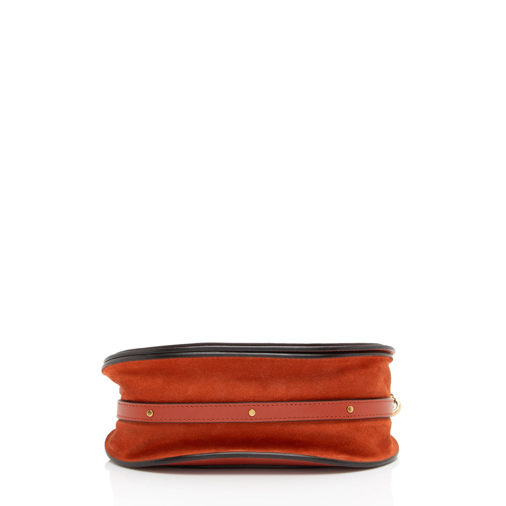 Chloe Calfskin Suede Nile Medium Bracelet Bag (SHF-Hjc6u8)