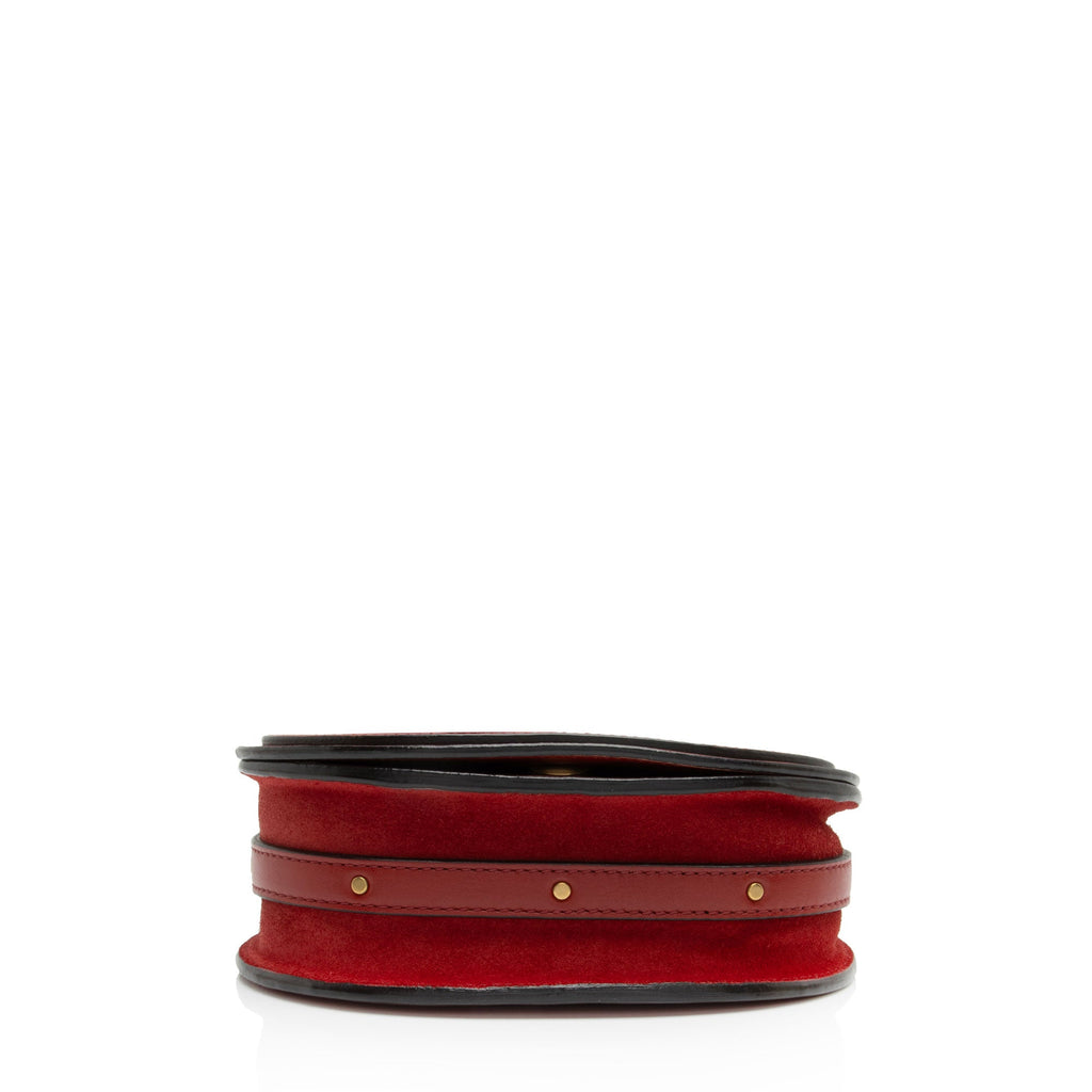 Chloe Calfskin Suede Nile Small Bracelet Bag (SHF-Cj2VOC)