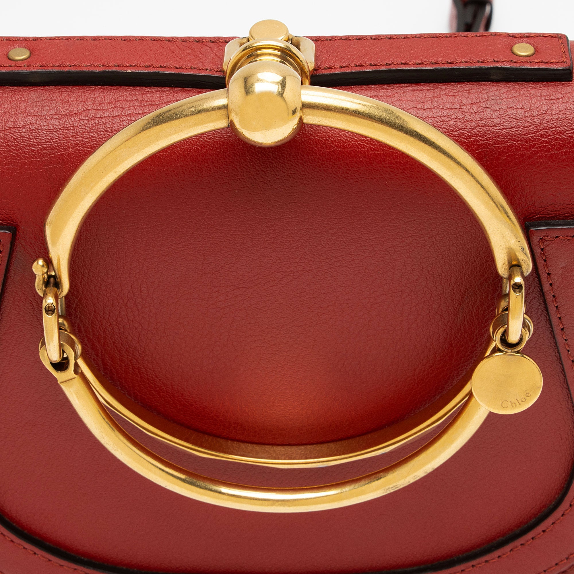 Chloe Calfskin Suede Nile Small Bracelet Bag (SHF-Cj2VOC)