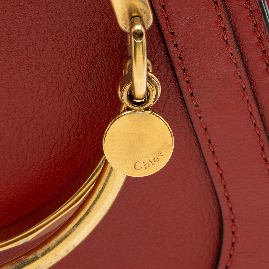 Chloe Calfskin Suede Nile Small Bracelet Bag (SHF-Cj2VOC)