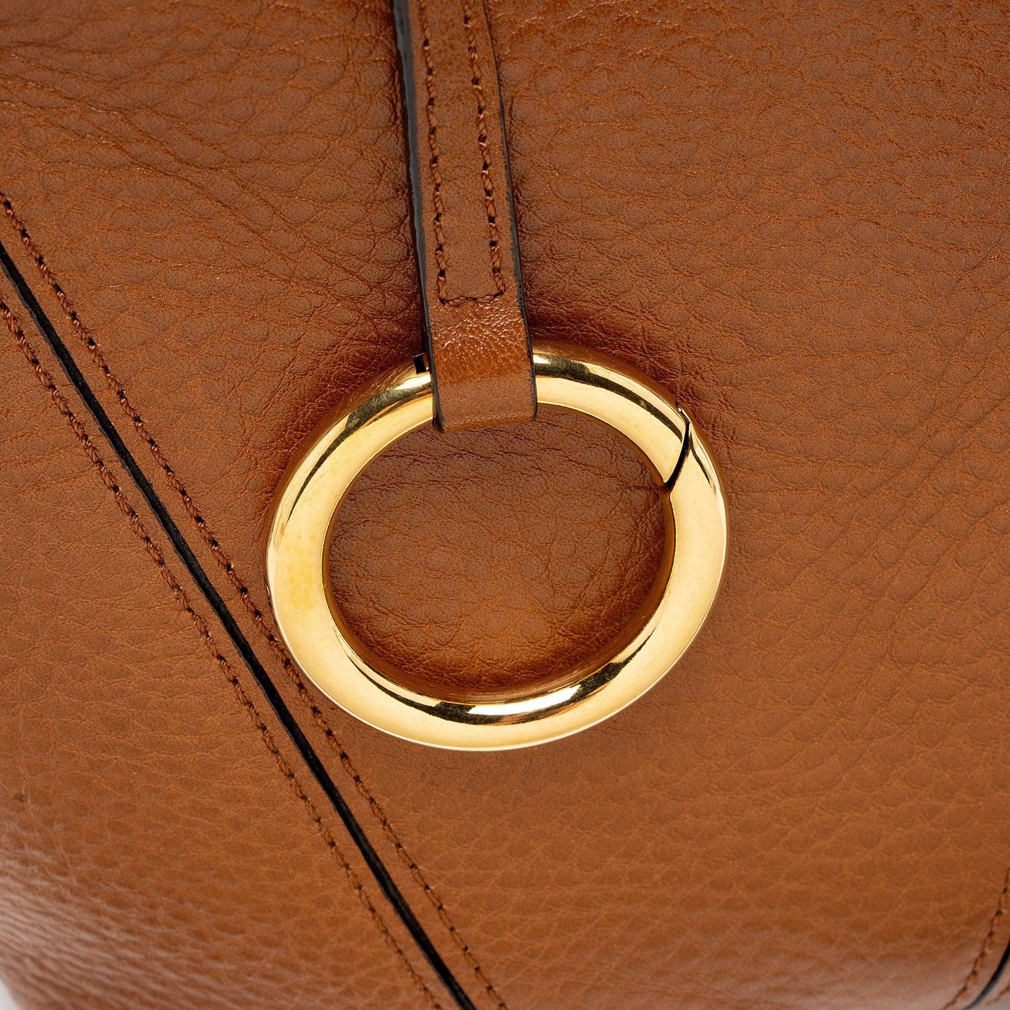 Chloe Grained Calfskin Spin Small Tote