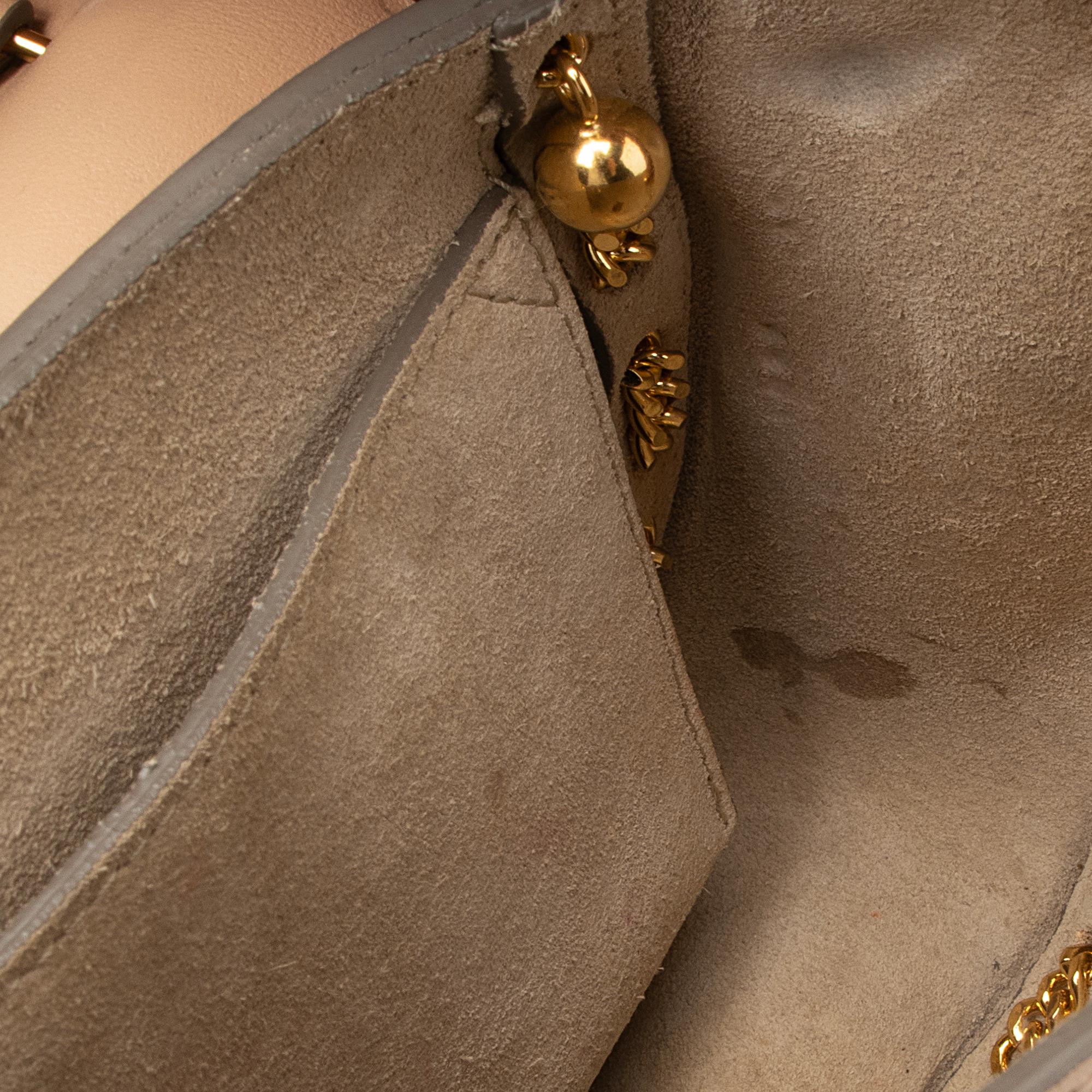 Chloe Lambskin Drew Chain Embellished Mini Shoulder Bag (SHF-23119)