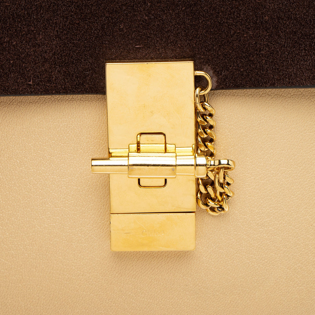 Chloe Lambskin Suede Drew Mini Shoulder Bag (SHF-ai61BQ)