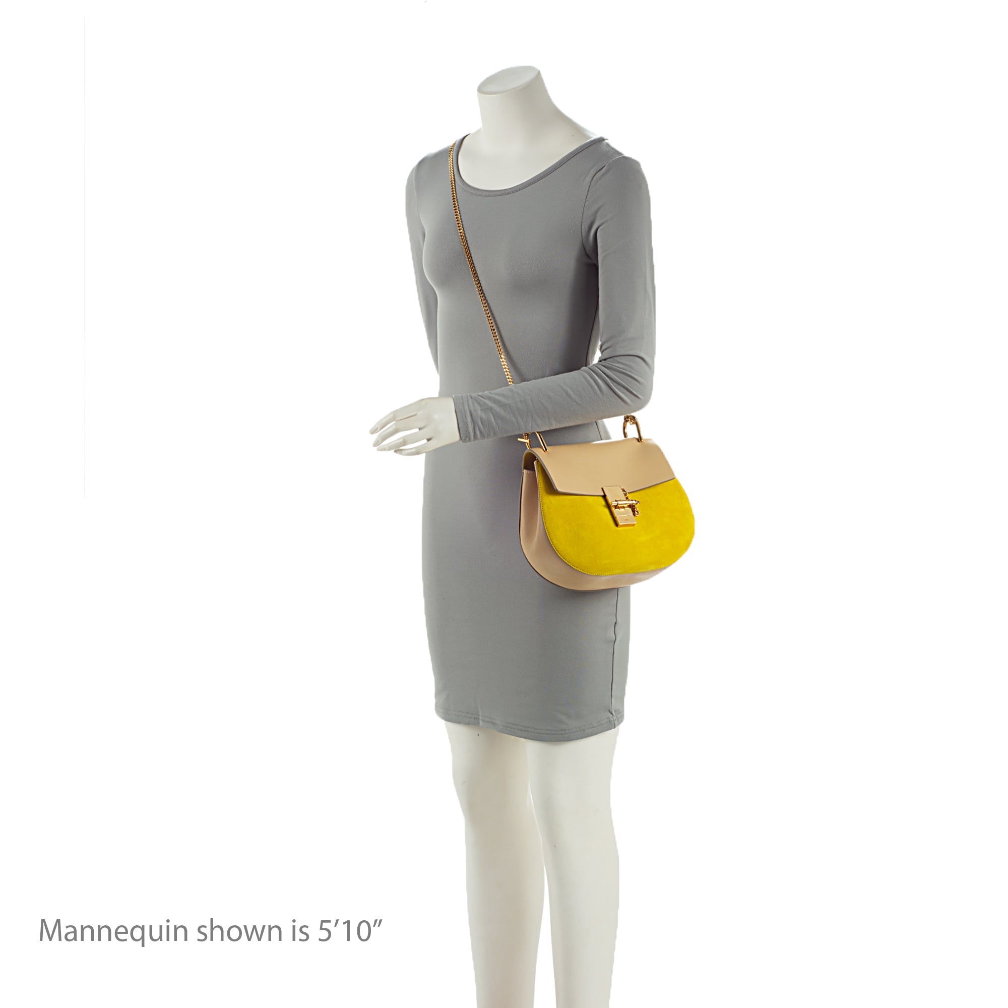 Chloe Lambskin Suede Drew Small Shoulder Bag (SHF-CtvkvY)