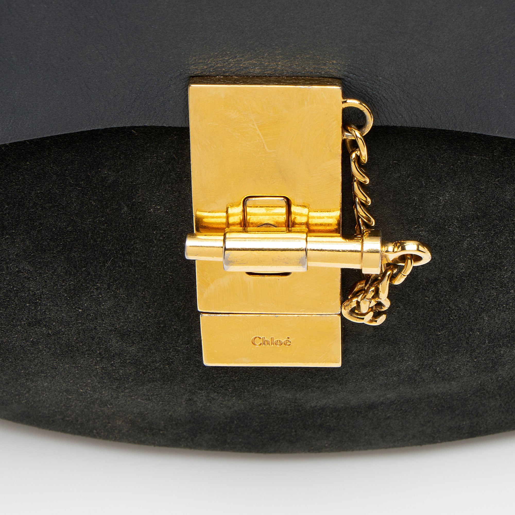 Chloe Lambskin Suede Drew Small Shoulder Bag