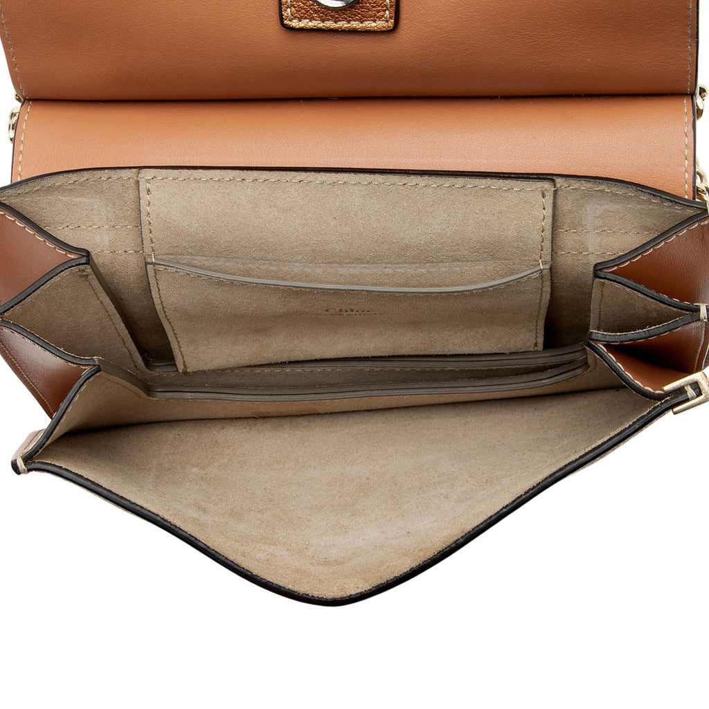 Chloe Metallic Calfskin Faye Mini Shoulder Bag