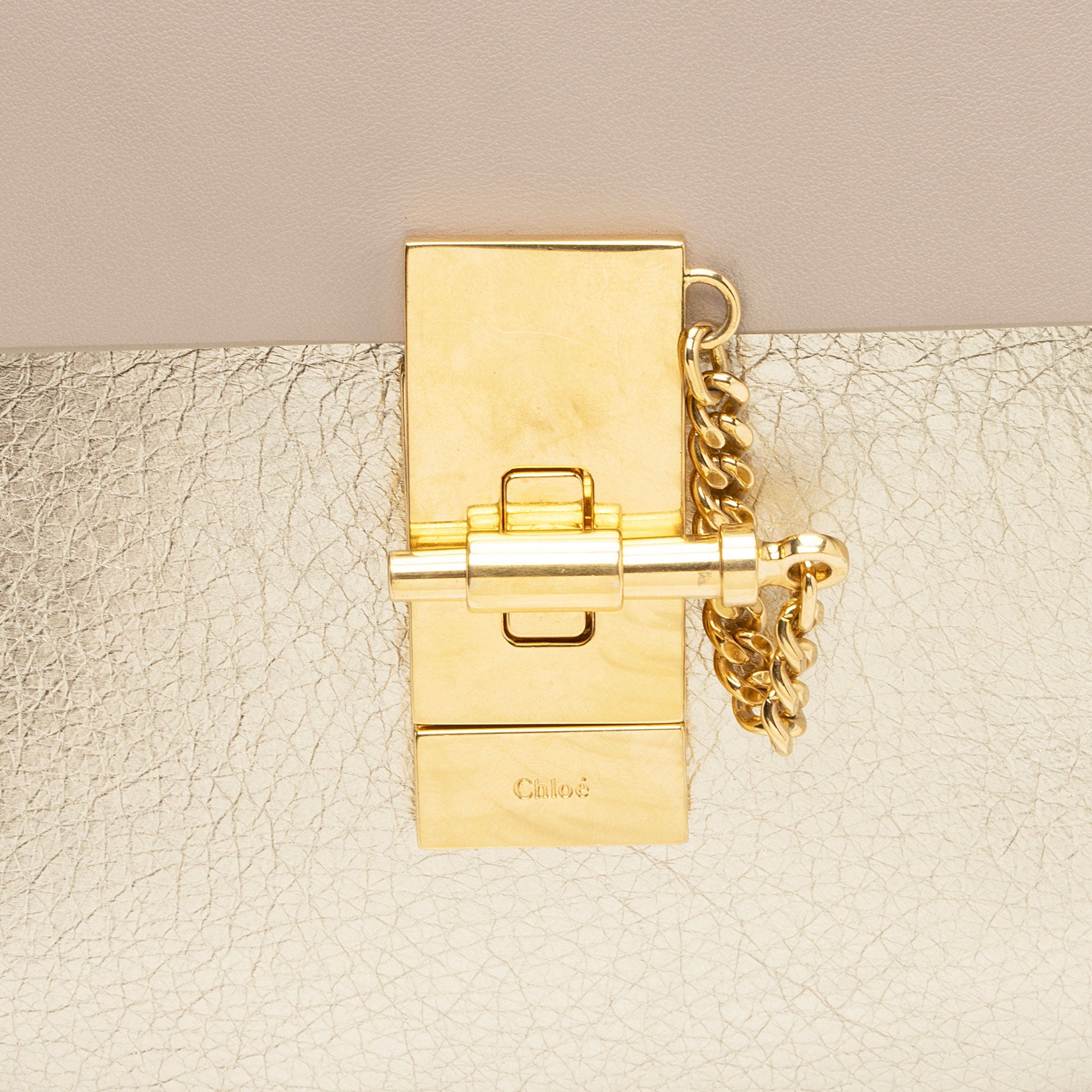 Chloe Metallic Lambskin Drew Mini Shoulder Bag (SHF-y08HVC)