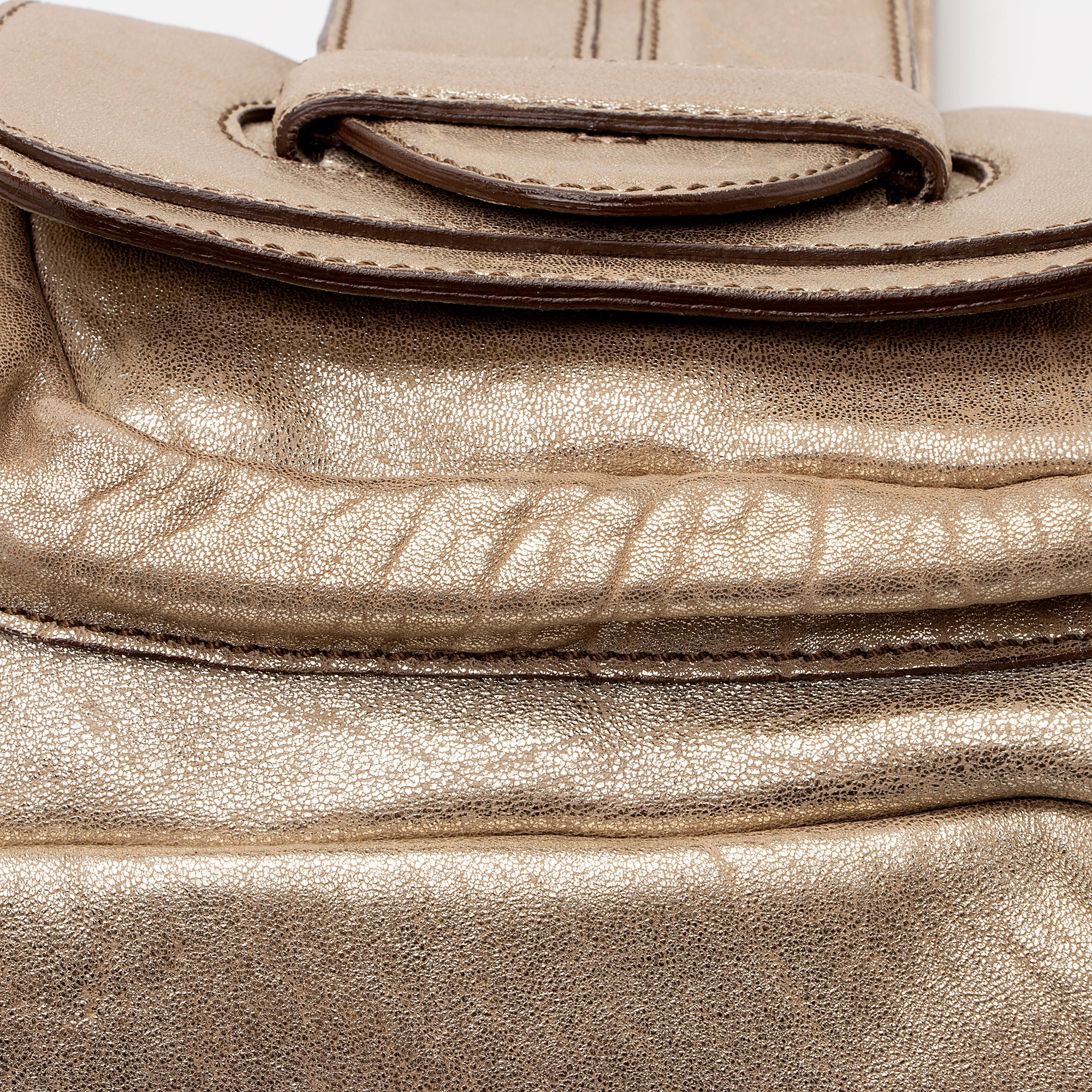 Chloe Metallic Lambskin Saskia Medium Satchel (SHF-22482)