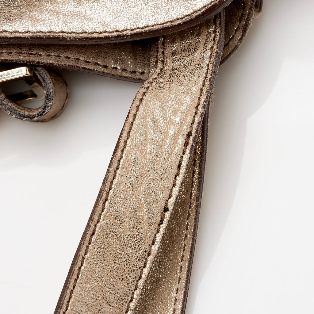 Chloe Metallic Lambskin Saskia Medium Satchel (SHF-22482)