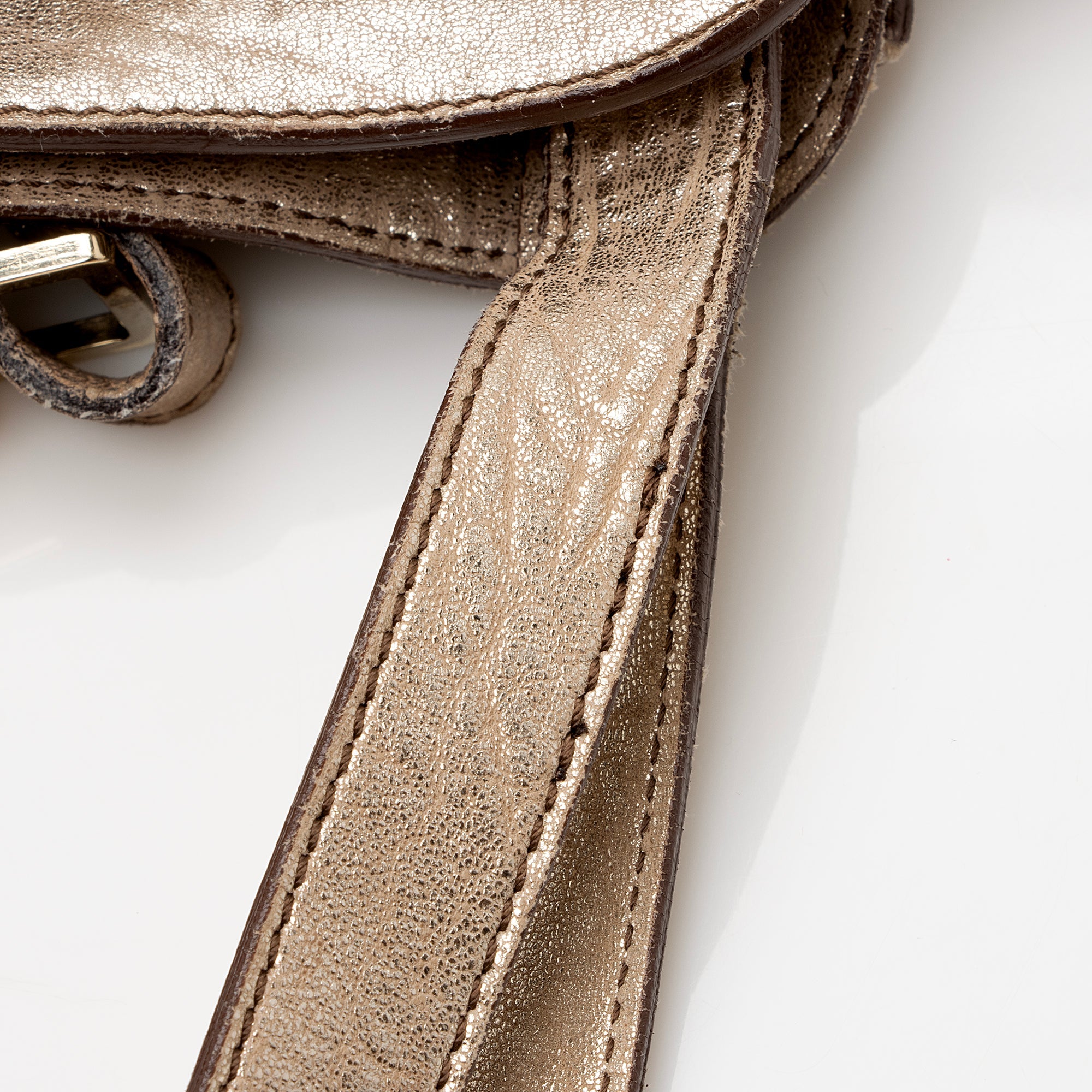 Chloe Metallic Lambskin Saskia Medium Satchel (SHF-22482)