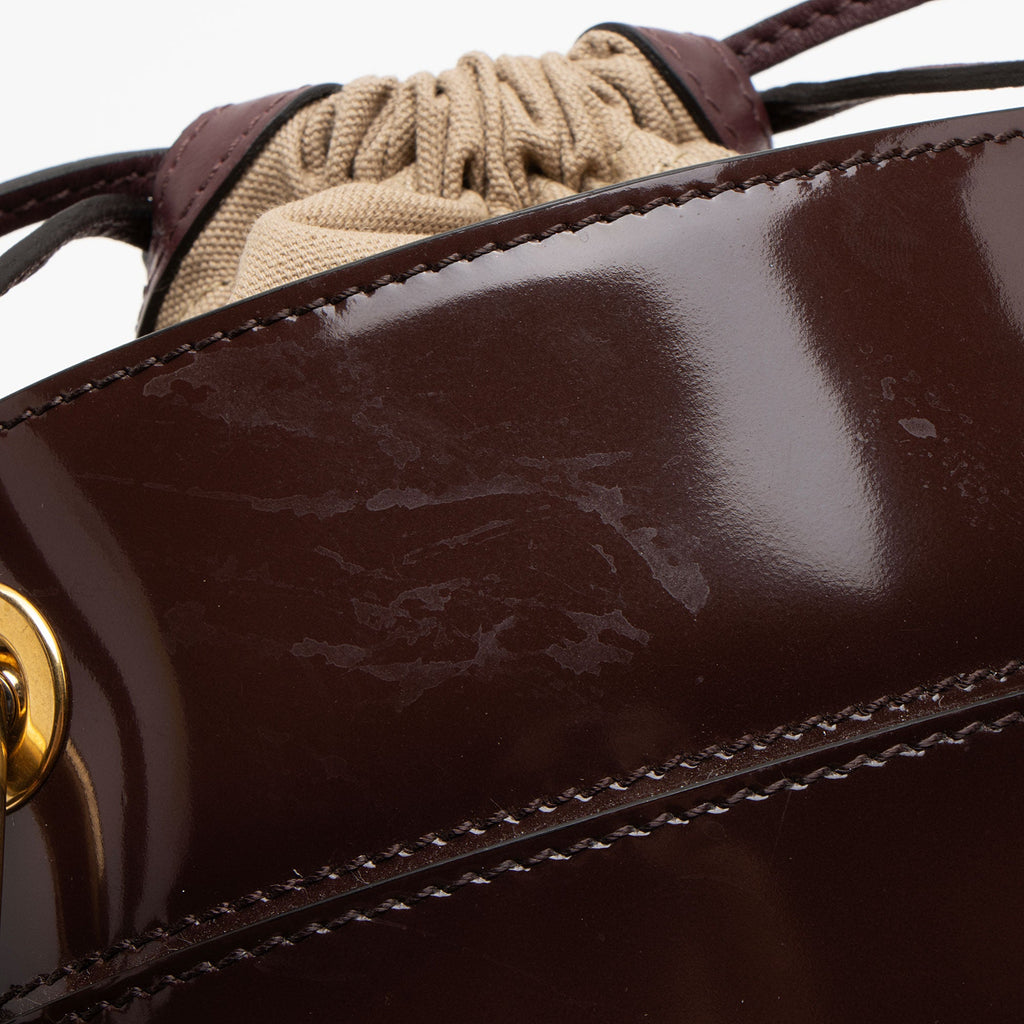 Chloe Patent Leather Roy Mini Bucket Bag