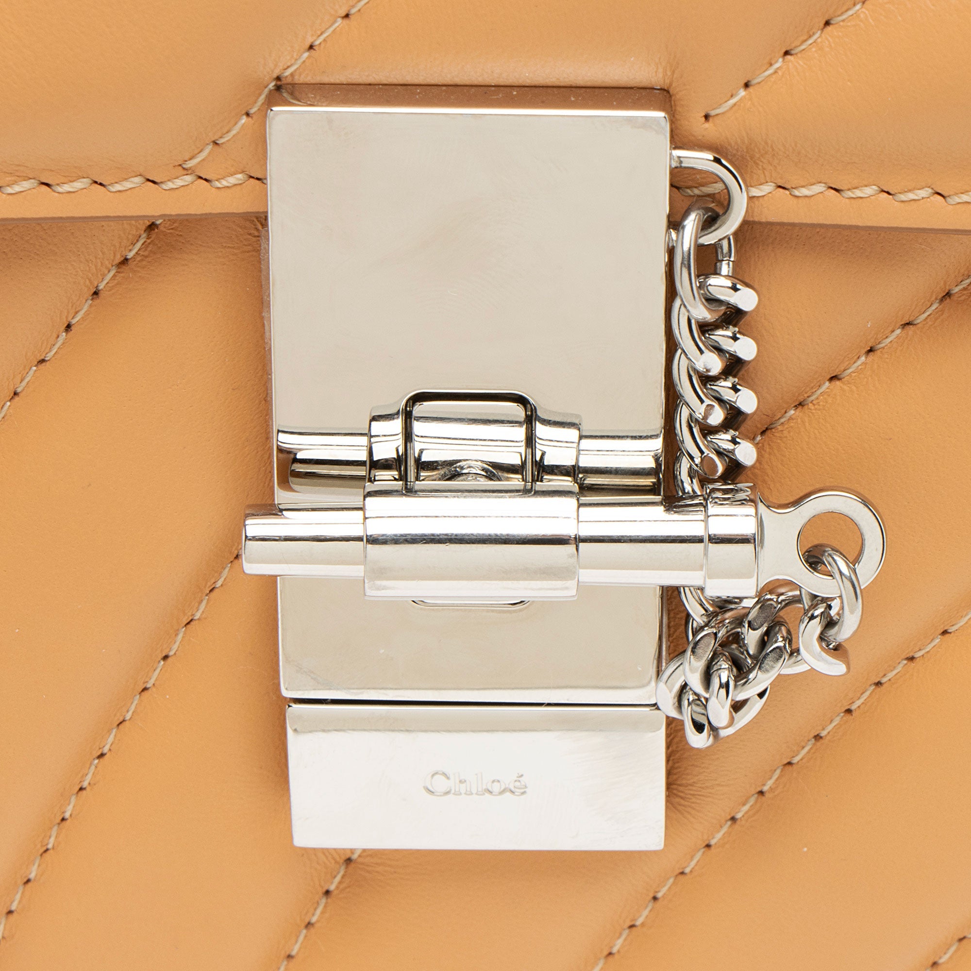 Chloe Quilted Calfskin Drew Bijou Chain Mini Shoulder Bag