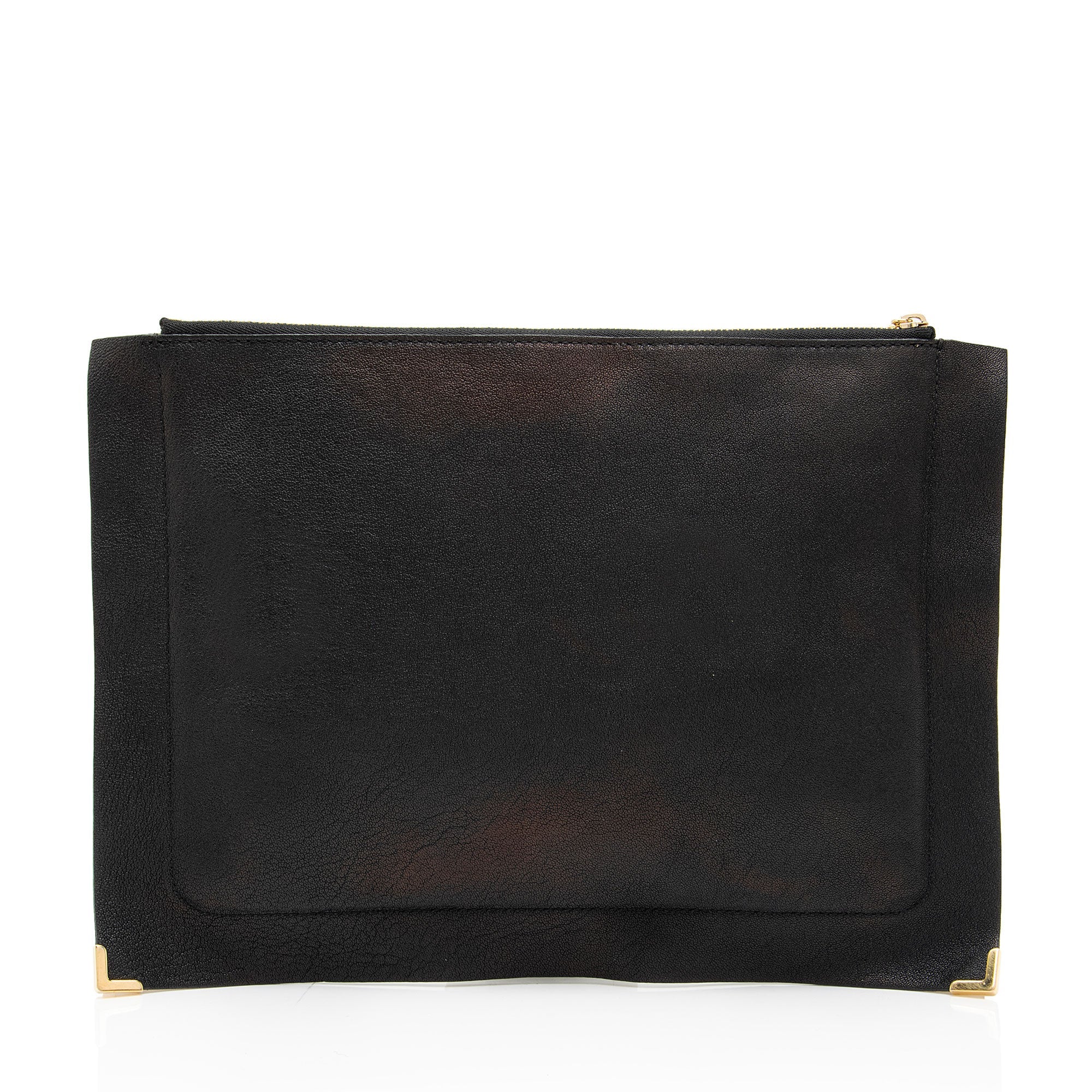 Chloe Sheepskin Ghost Flat Pouch Clutch