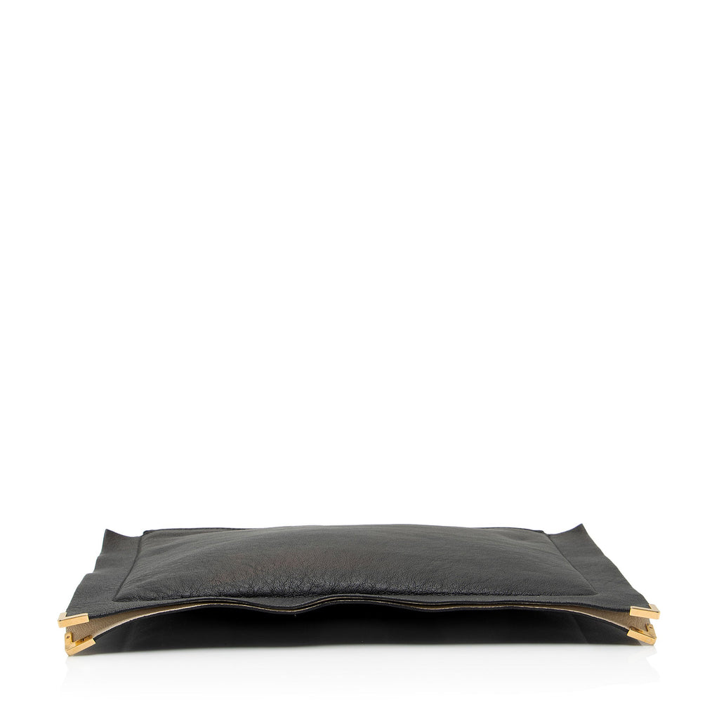 Chloe Sheepskin Ghost Flat Pouch Clutch