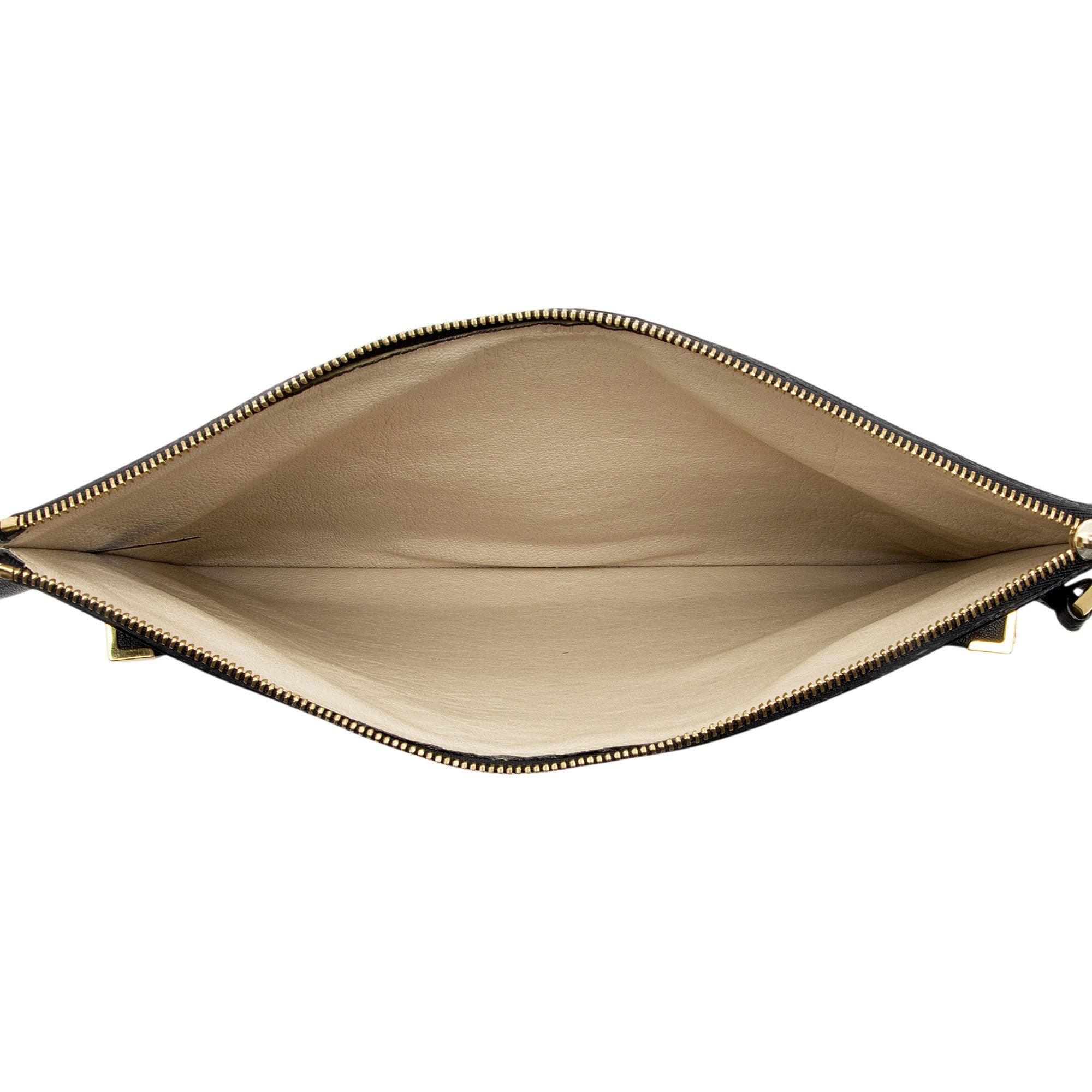 Chloe Sheepskin Ghost Flat Pouch Clutch