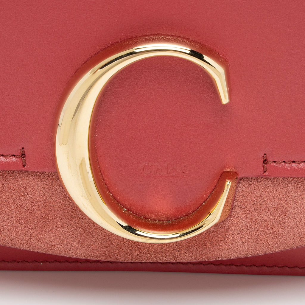 Chloe Shiny Calfskin C Mini Bag (SHF-niCQxS)
